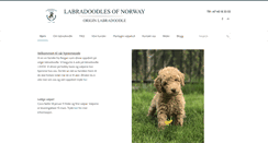 Desktop Screenshot of labradoodlesofnorway.com