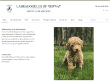 Tablet Screenshot of labradoodlesofnorway.com